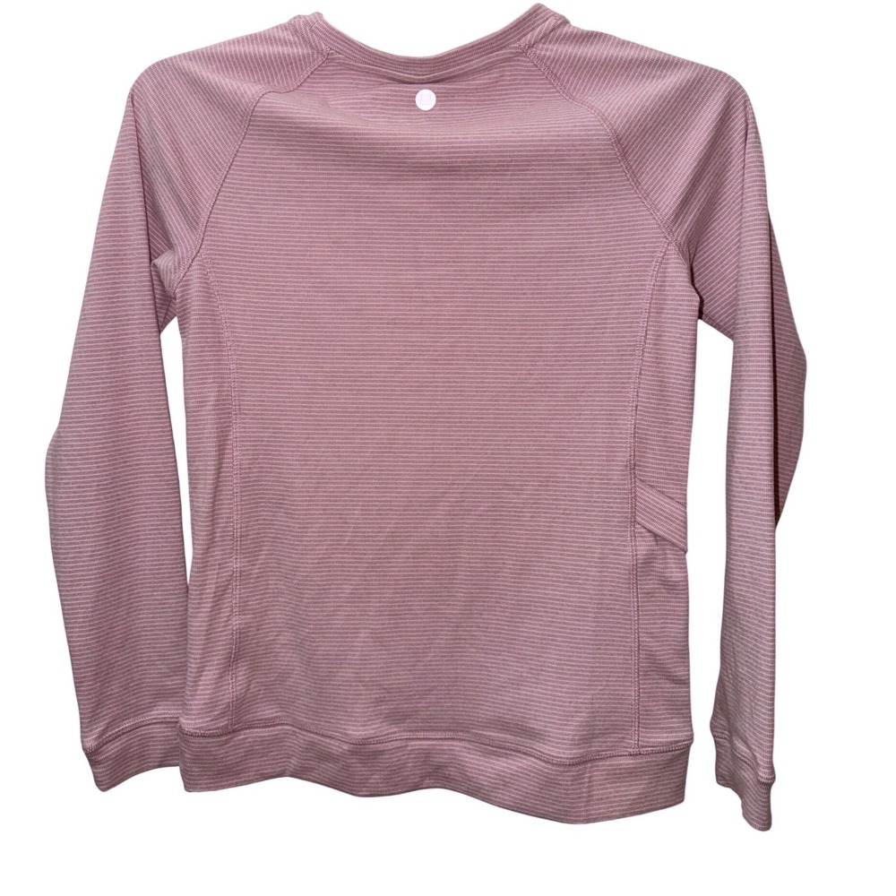 Avalanche Outdoor Supply Pink Micro Stripe Raglan Active Top Side Pocket XS NEW - Picture 2 of 7